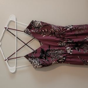 Purple Floral Maxi Dress